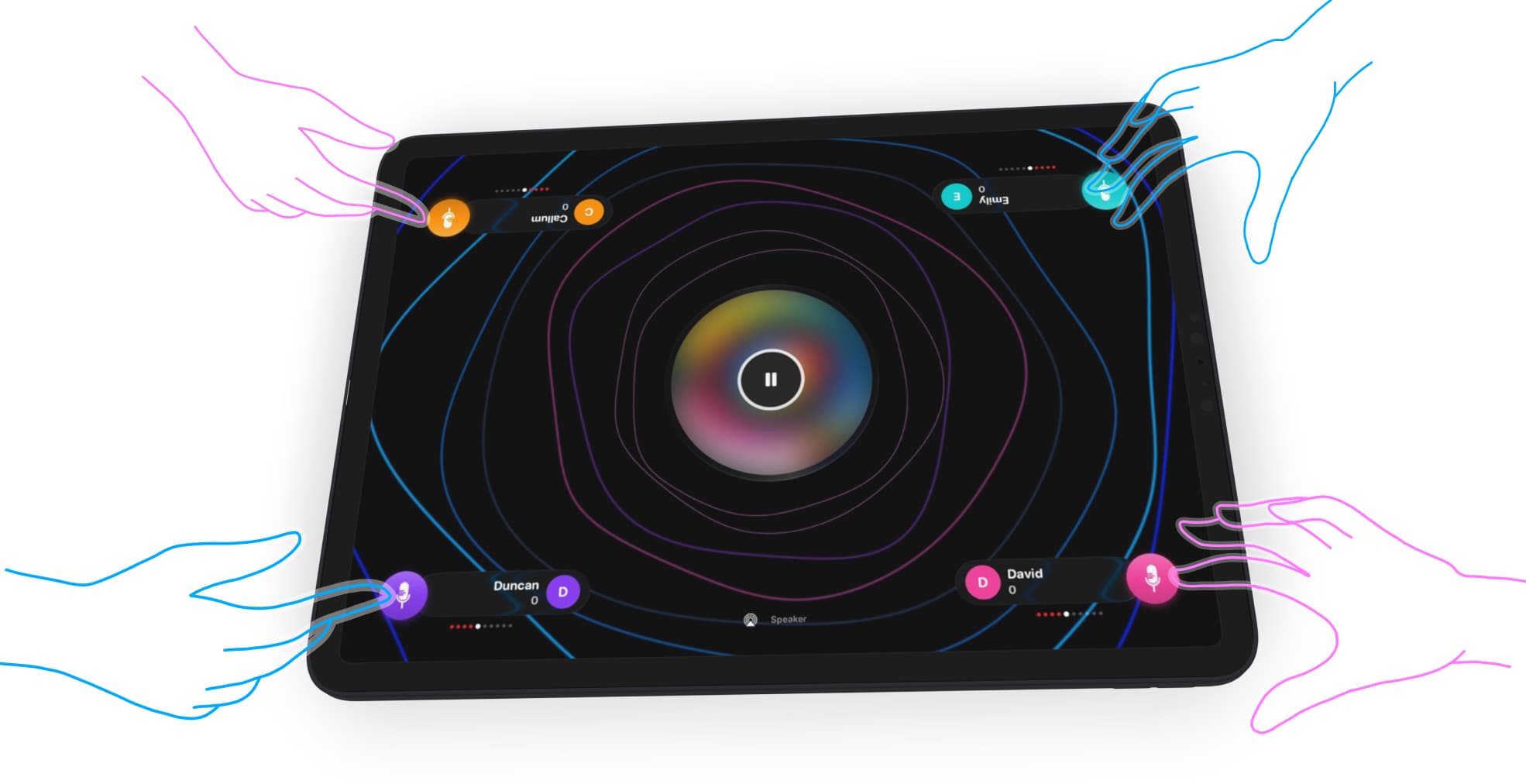 Pop Quiz running on iPad